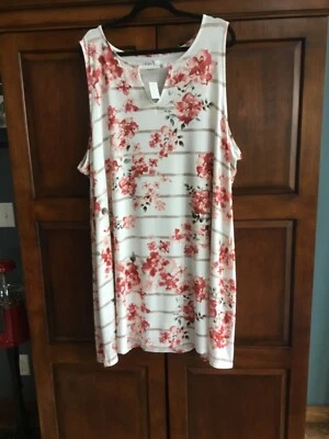 Vestido feminino Maurices Plus 24/7 verão floral sem mangas 4X- NOVO - Imagem 1 de 4