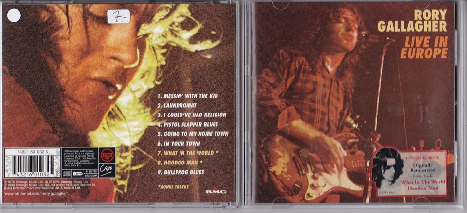 RORY GALLAGHER -Live In Europe- CD RCA Records near mint - Bild 1 von 1