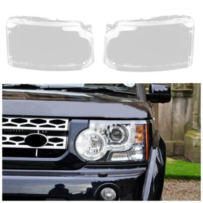 Par de cubiertas de lente de faros para Land Rover Discovery 4 LR4 2010-2013 Foto 1 de 4
