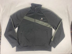 Vintage Volcom Jumper Mens 2XL Black 90s Turtle Neck Full Zip Logo Spell Out - Picture 1 of 19