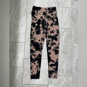 Leggings elásticos mono B negros y tostados tie-dye talla pequeña - Imagen 1 de 6