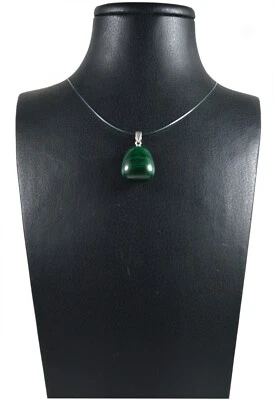 Ciondolo in Malachite e Argento 925 Made In Italy - Immagine 1 di 4