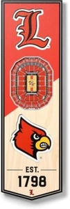 NCAA Louisville Cardinals Stadium 3D Wall Picture Wood Banner Wooden Sign - Picture 1 of 4