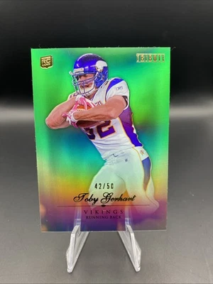 2010 Topps Tribute - Toby Gerhart #83 Green Rainbow /50 (RC) - Image 1 of 2