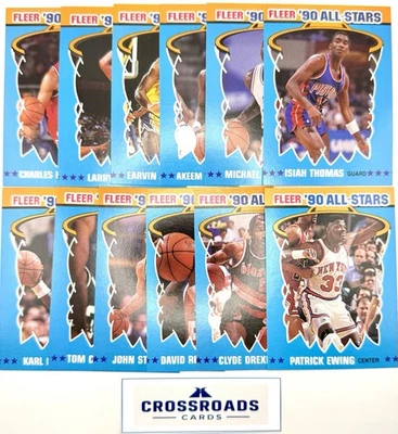 Juego completo Fleer ALL-STARS 1990-91 1-12 Jordan, Magic, Bird, Robinson (RC) Foto 1 de 4