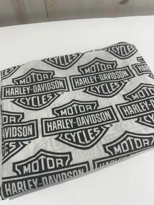 Harley Davidson Drapery Flame Rider Fireball Windows Curtains 40x63 2 Panels M - Picture 1 of 8