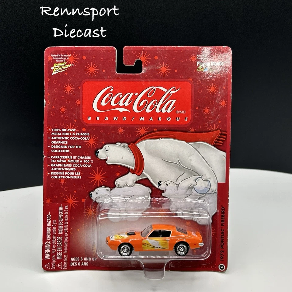 Pontiac Firebird 1972 fundido a presión Johnny Lightning Coca Cola Foto 1 de 1