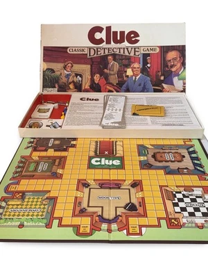Vintage 1986 CLUE The Classic Detective Board Game Parker Brothers 100% Complete - Image 1 of 4