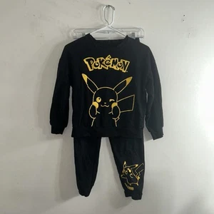 Nintendo Pokemon Pikachu Sweatshirt & Pants Jogger Set Youth Unisex Size L 10/12 - Picture 1 of 7