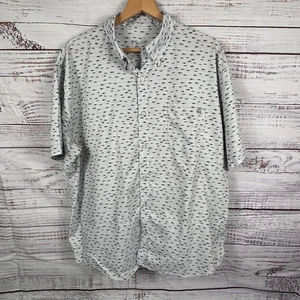 HUK Angelhemd Herren 2XL Knopfleiste Performance S/S blau mit Fischdruck C70 - Bild 1 von 9