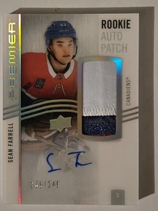 2024-25 UD Premier SEAN FARRELL Patch AUTO RC /249 Three Color RPA - Picture 1 of 2