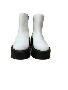 bp. Milo weiße Kunstleder Plateau Bootie - Größe 9M - Bild 1 von 19