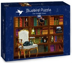 NEW Bluebird 1000 Pieces Jigsaw Puzzle 12+ Ages The Vintage Library - Picture 1 of 2
