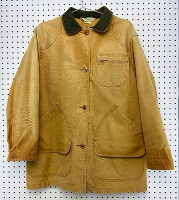 LL Bean Original Barn Jacket * Canvas Chore Coat * Removable Plaid Wool Lining - Image 1 of 4