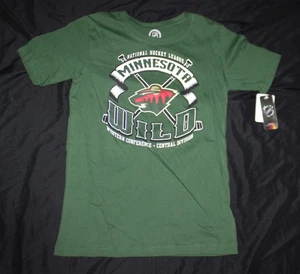 Camiseta MINNESOTA WILD Liga Nacional de Hockey NHL Est 1997 ¡Nueva! Nuevo con etiquetas Youth XL 16/18 - Imagen 1 de 1