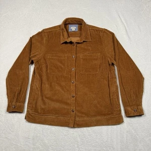 LL Bean Cord Hemdjacke Damen Medium Petite Vintage Shacket Knopfleiste - Bild 1 von 11