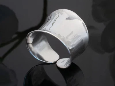 Silver Ring Solid 925 Sterling Silver Band & Statement Handmade Ring All size - Image 1 of 4