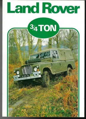 Land Rover Series III 3/4 Ton Military Vehicle 1980-1981 UK Market Brochure - Image 1 of 2
