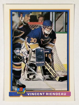 1991-92 Bowman #372 Vincent Riendeau - Image 1 of 2