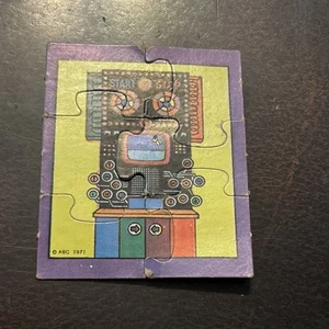 Vintage 1970-80s Cereal Box Premium Toy 1971 Robot Puzzle - Picture 1 of 3