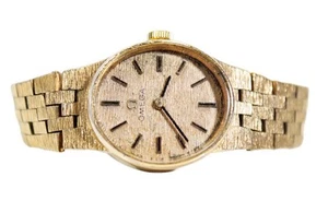 OMEGA Vintage Hand Wind Swiss Gold Tone Oval Dial Ladies Wristwatch - Picture 1 of 5