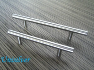 Manija de barra de gabinete de herrajes de níquel cepillado/satinado de 16" - Imagen 1 de 1