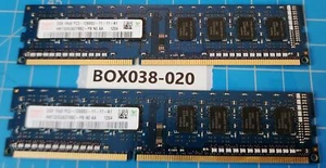 BOX038-020 Hynix 4GB 2x2GB PC3-10600U DDR3 Desktop Memory RAM HMT325U6CFR8C-H9 - Picture 1 of 2