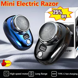 Mini Shave Tragbarer Elektrorasierer Bartschneider Rasierklinge Herren RasiererH - Picture 1 of 23