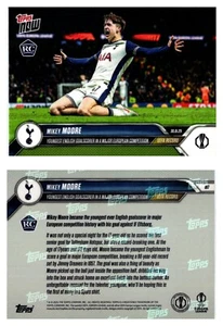 Mikey Moore UEFA Record: Youngest English goalscorer 24/25 UEL TOPPS NOW Card 17 - Picture 1 of 1