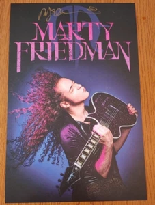 MARTY FRIEDMAN FIRMATO 11X17 MEET N GREET POSTER MEGADETH - Foto 1 di 2