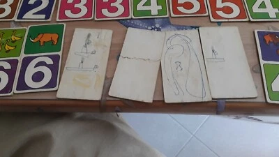 DOMINO CARTONE ANNI '60 DA 36 PEZZI COLORATO A7/23 - Immagine 1 di 3