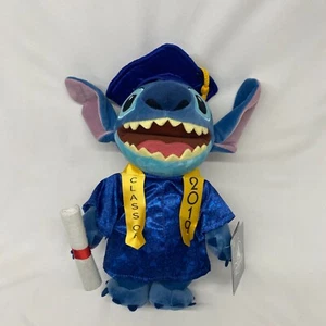Disney Exclusive Stitch Holding Diploma Graduation Plush Class of 2019 CUTE RARE - Picture 1 of 6