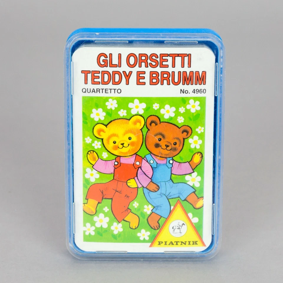 Gli Orsetti Teddy e Brumm Quartetto Quartet card carte play Piatnik Austria - Immagine 1 di 4