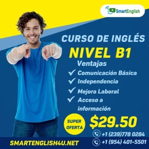 Curso de Ingles Nivel intermedio B1 Diseñado Bajo Standards MCERL, 100% Online - Picture 1 of 10