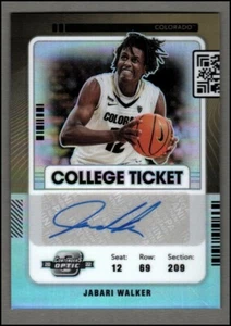 Boleto universitario óptico Jabari Walker 2022-23 Panini Chronicles Draft Picks automático/99 - Imagen 1 de 1