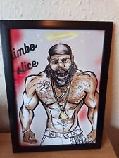 Kimbo Slice art poster framed Rare legend street fighter RIP MMA UFC Mancave 