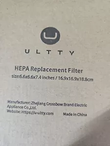ULTTY FILTRO DE REPUESTO HEPA 6.6x6.6x7.4 Pulgadas 16.9x16.9x18.8cm - Imagen 1 de 5