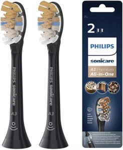 Philips HX9092/11 Sonicare A3 Premium All-in-One cepillo de repuesto - negro, 2 piezas - Imagen 1 de 7