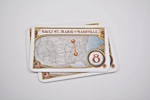 Ticket to Ride board game part pieces - 8 spaces destination ticket cards - Picture 1 of 2