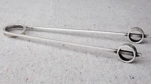 Vintage Aureli Bisbe Sterling Silver Sugar Ice Tongs Mid Century Spanish Modern - Picture 1 of 10