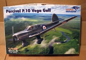 Dora Wings 1:48 Percival P.10 Vega Gull 4-Sitzer Tourenflugzeug hochdetailliert - Bild 1 von 5