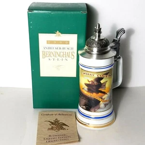 1990 Anheuser-Busch Berninghaus Limited Edition Sammler Weihnachtsstein NOS - Bild 1 von 9