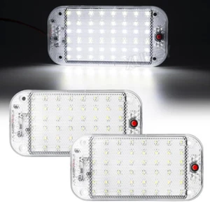 2x 12V 48LED Deckenlampe Innenraumleuchte Licht Beleuchtung Wohnwagen Auto Kfz - Bild 1 von 12