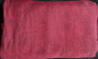 Bulk Fabric, 10 Meters by 46 Inches, Textured Burgundy Color, Hand Dyed Rayon - Image 1 of 2