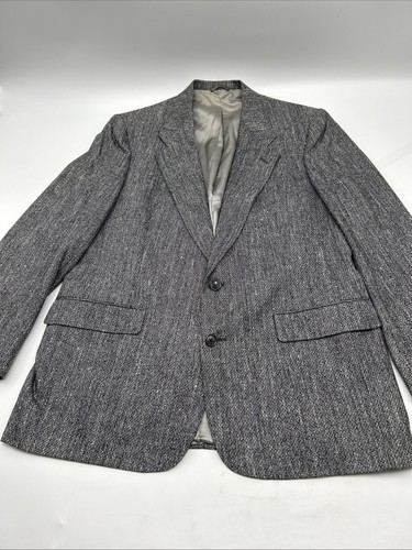 Giacca cappotto sportivo blazer Christian Dior 43L vintage grigio bianco nero 100% seta