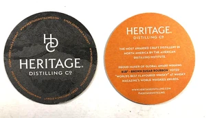 Beer Coaster ~ Heritage Distilling Co. ~ Gig Harbor WA. 2 sided FREE shipping - Picture 1 of 3