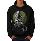 Wellcoda Anonymus Mens Hoodie, Scary Rider Casual Hooded Sweatshirt