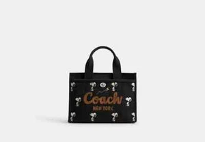 COACH x PEANUTS Cargo Tote Bag 26 Snoopy Print Black Multi CBF70 Outlet NEU - Bild 1 von 13