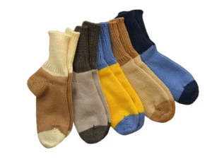 Socken 100% MERINOWOLLE Kinder Junge Mädchen Unisex Handgestrickt Beinwärmer Smart - Bild 1 von 14