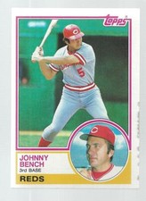 Vintage Johnny Bench Lot of 9 Cards 1983 Topps ML Baseball Cards # 60 Reds